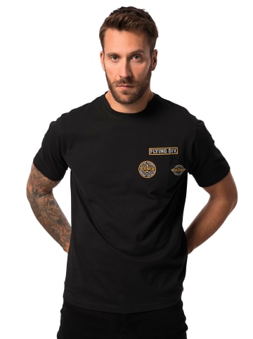 JP1880 Kurzarm T-Shirt in schwarz