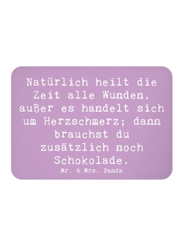 Mr. & Mrs. Panda magnet Spruch Herzschmerz Schokolade mit Spruch in Lavendeltraum