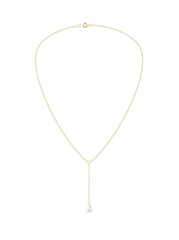 Alexander York Kette Y-Design PERLE in Gold aus 925 Sterling Silber in gold
