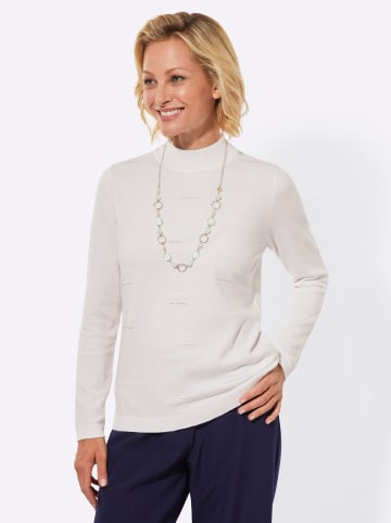 WITT WEIDEN Stehkragen-Pullover in weiß