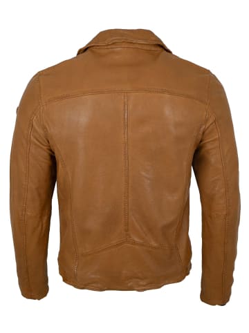 Mauritius Bikerlederjacke Lammnappa in Karamell