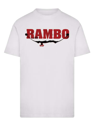 F4NT4STIC T-Shirt Rambo Logo Compound Bow in weiß