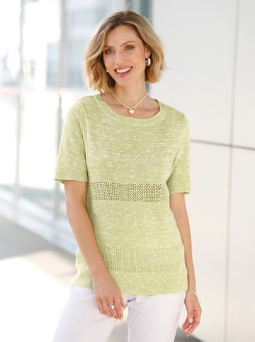 WITT WEIDEN Pullover in pistazie-meliert