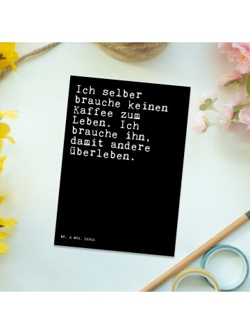 Mr. & Mrs. Panda Ansichtskarte Ich selber brauche keinen... mit ... in Schwarz