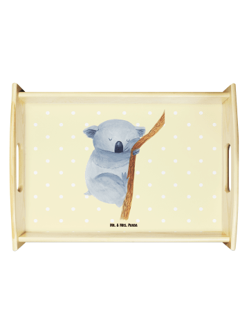 Mr. & Mrs. Panda Serviertablett Koalabär ohne Spruch in Gelb Pastell
