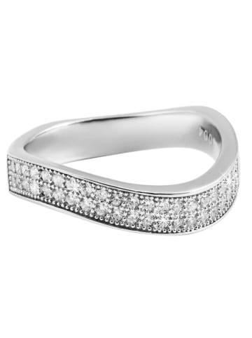 Adeliás Damen Ring aus 925 Silber mit Zirkonia in silber
