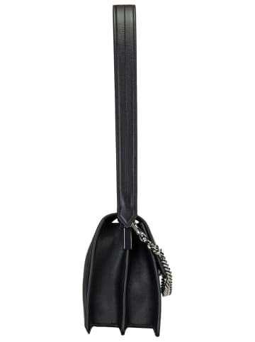 Karl Lagerfeld Handtasche K/Signature Medium Flap Shb in Black-Nickel