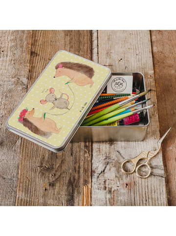 Mr. & Mrs. Panda Geschenkbox Igel Seilhüpfen ohne Spruch in Gelb Pastell