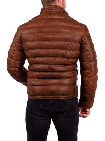 Reichstadt Herren Regular Fit Jacke Echtleder in Cognac