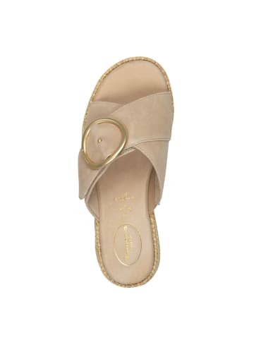 Tamaris Plateau Pantoletten in Beige