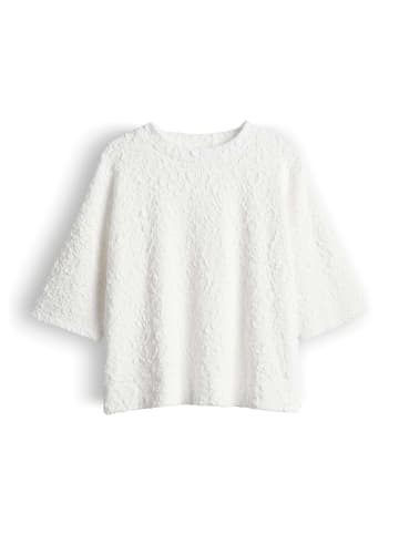 someday. Lockeres Jersey-Shirt mit 3-dimensionaler Struktur in Milk