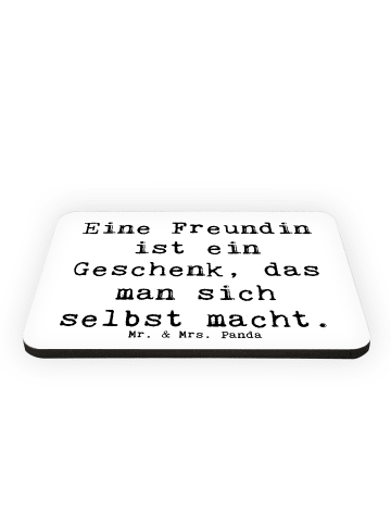 Mr. & Mrs. Panda magnet Spruch Geschenk Freundin mit Spruch in Weiß