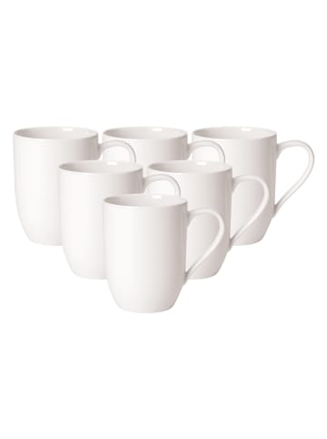 Villeroy & Boch 6er Set Kaffeebecher For Me in Weiß 290 ml