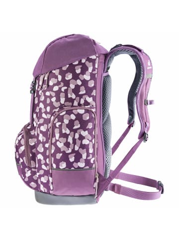 Deuter School Scula - Schulrucksack 49 cm in plum dots