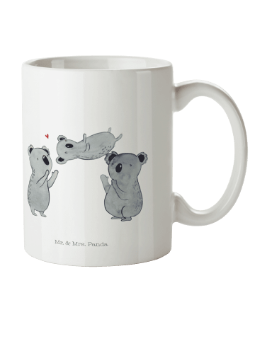 Mr. & Mrs. Panda Camping Tasse Koalas Feiern ohne Spruch in Weiß