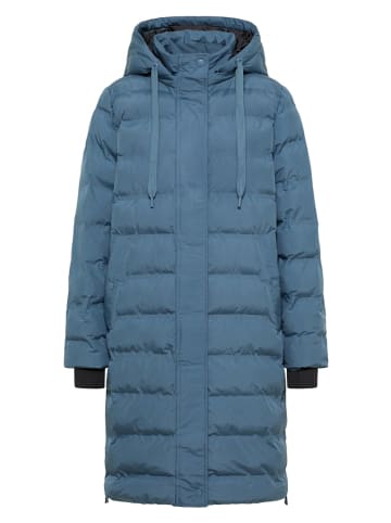 Cecil Mantel mit verklebten Nähten in Blau