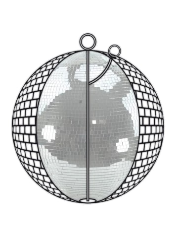 SATISFIRE Spiegelkugel 30cm Discokugel Mirrorball D: 30cm in schwarz