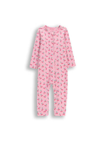 Coccodrillo Baumwollstrampler mit langen Ärmeln in rosa