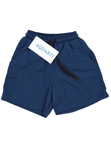 Aquarti Jungen Badeshorts mit Taschen Schnelltrocknend in dunkelblau