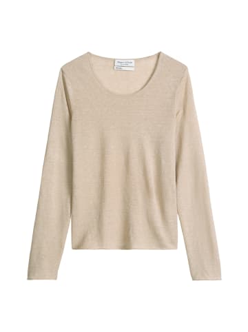 Marc O'Polo Leinenpullover regular in Sandpaper