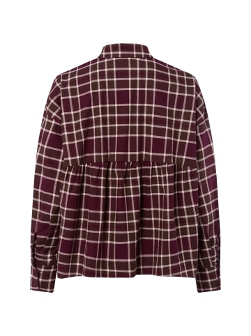 Marie Lund Bluse in aubergine mehrfarbig