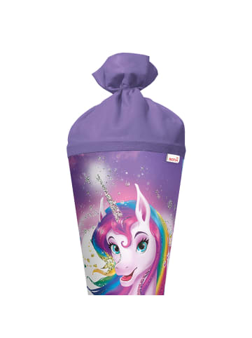 ROTH Schultüte groß Einhornportrait 70 cm, Glitter in Rosa