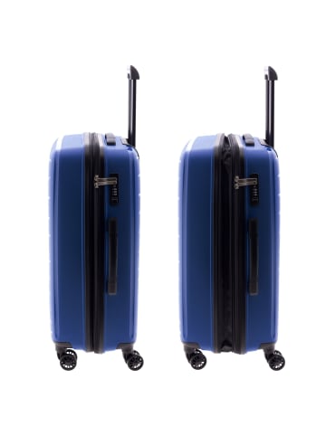 Gladiator 1700 4 Rollen Trolley 68 cm mit Dehnfalte blue