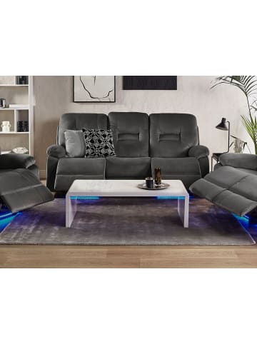 Beliani 3-Sitzer Sofa BERGEN in Grau - (W) 204 x (H) 101 x (L) 73 cm