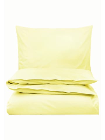 MELA Perkal Bettwäsche Set Style BHANU in soft lemon