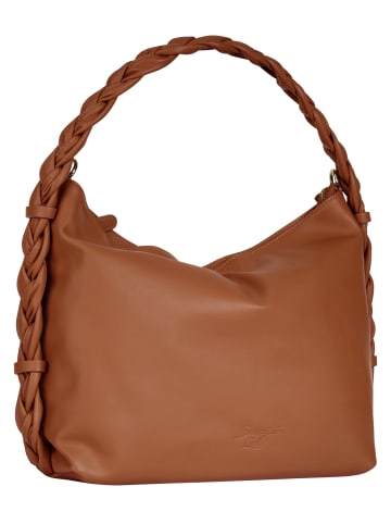 Samantha Look Umhängetasche echt Leder in cognac