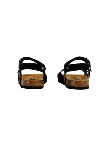 Plakton Louis-Lederpantoletten für Kinder Schwarz