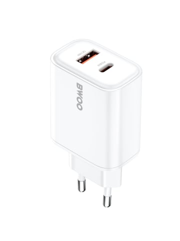 Wisam BWOO CDA207 PD 36W Wandladegerät 1x USB-A + USB-C Anschluss weiß