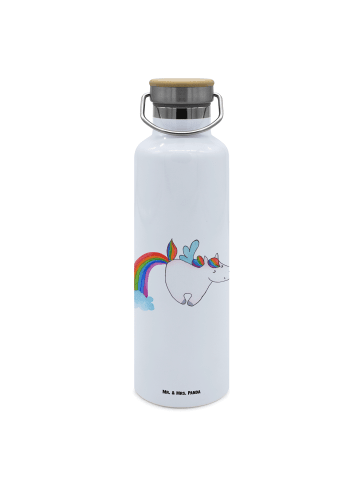 Mr. & Mrs. Panda Trinkflasche Einhorn Fliegendes Pferd ohne Spruch in Weiß
