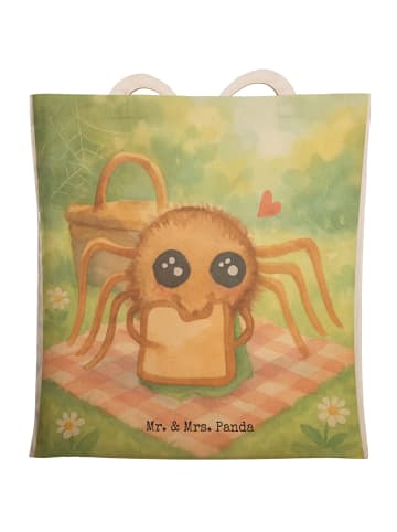 Mr. & Mrs. Panda Tasche Spinne Agathe Sandwich Design ohne Spruch in Weiß