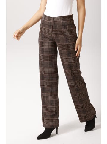 Aniston CASUAL Schlupfhose in schwarz-beige-rot