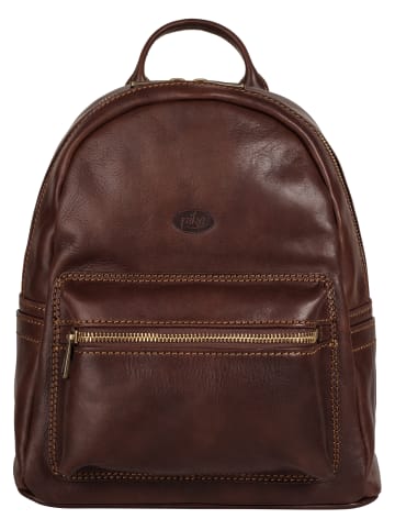 piké Rucksack echt Leder in braun