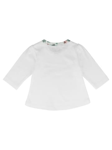 Nini Babylangarmshirt Floral in weiss