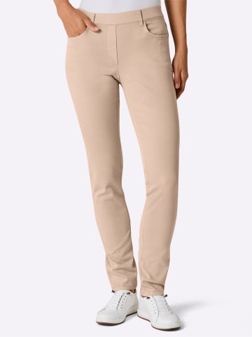 ascari Lyocell-Baumwoll-Schlupfjeans in beige