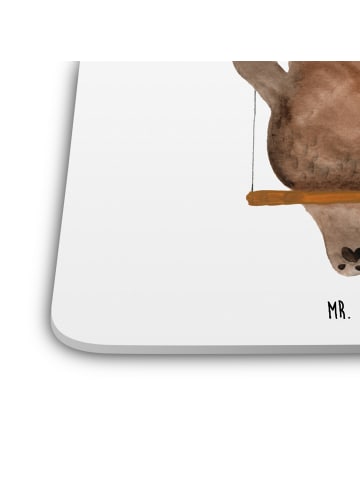 Mr. & Mrs. Panda Tischuntersetzer Bär Schaukel ohne Spruch in Weiß