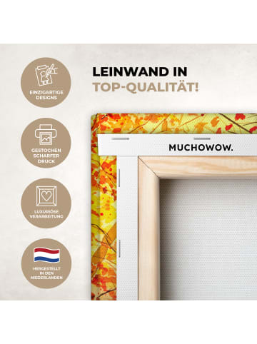 MuchoWow Leinwand bilder Herbsthirsche (BxH)