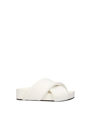Jil Sander Weiß Leder Hausschuhe