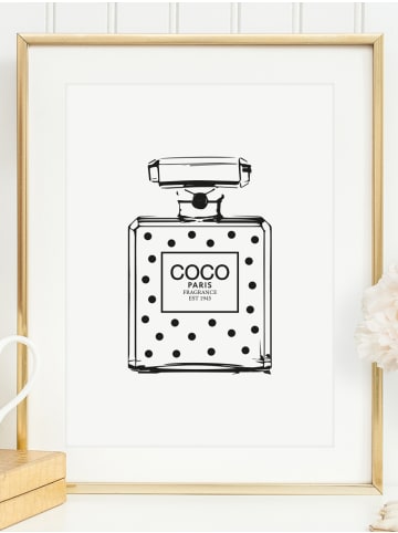 Tales by Jen Poster / Kunstdruck "Dotted Perfume Bottle" I Ohne Rahmen