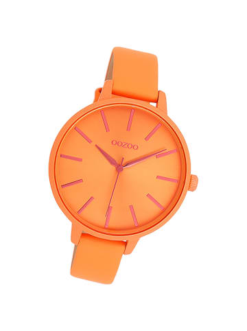 Oozoo Analog-Armbanduhr Oozoo Timepieces orange groß (ca. 42mm)