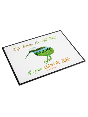 Mr. & Mrs. Panda schreibtischunterlage Kiwi Neuseeland mit Spruch in Bunt