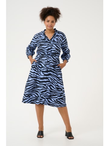 KAFFE curve Kleid KColena Regular fit in Blue / Black graphic