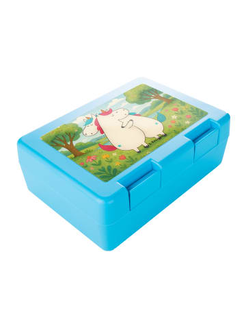Mr. & Mrs. Panda Bentobox Einhörner Umarmen Design ohne Spruch in Weiß