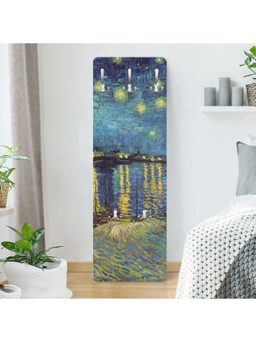 WALLART Garderobe - Vincent van Gogh - Sternennacht über der Rhône in Blau