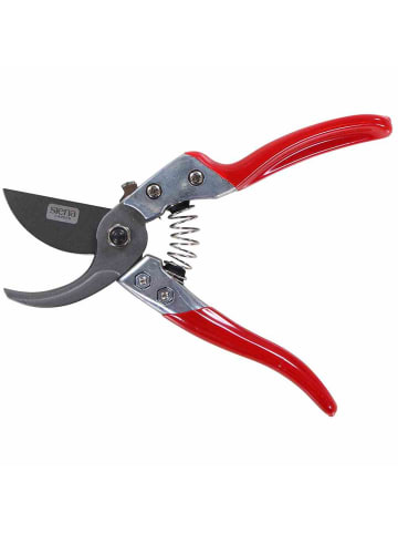 Siena Garden Prem. Bypassschere CG1030 20cm, antihaftb. Klingen in Rot/Grau in Rot/Grau