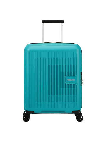 American Tourister Aerostep - 4-Rollen-Kabinentrolley 55 cm erw. in turquoise tonic