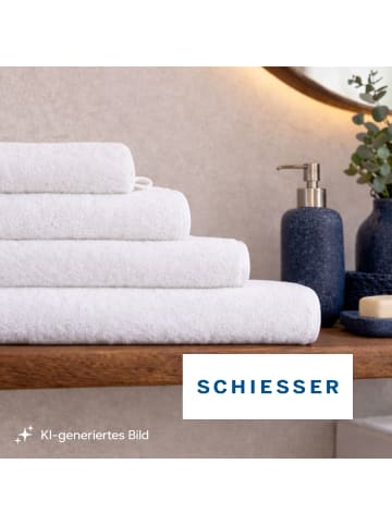 Schiesser Waschhandschuhset Milano 5-teilig in Weiß